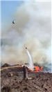 2016 - 2500 Road Fire - Depoe Bay - Helicopter Pouring Water over the Fire