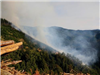 Fall Creek Road Fire - Smoke Over the Hills - July 30, 2018