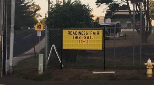 Readiness Fair Sign