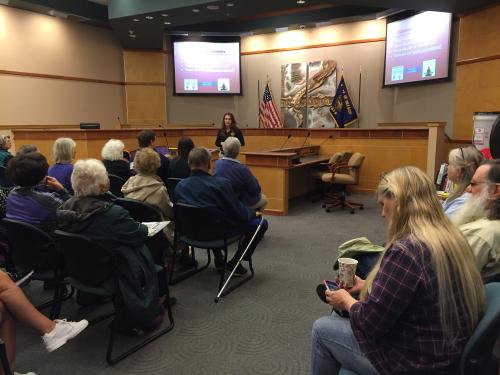 Residents Attending an Emergency Management Seminar
