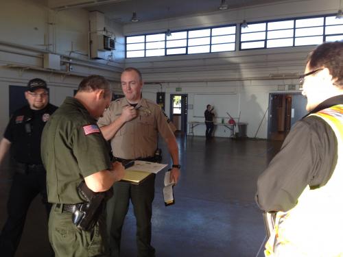 Sheriffs Office Having a Discussion
