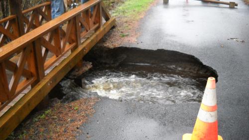 Sinkhole Filled with Water