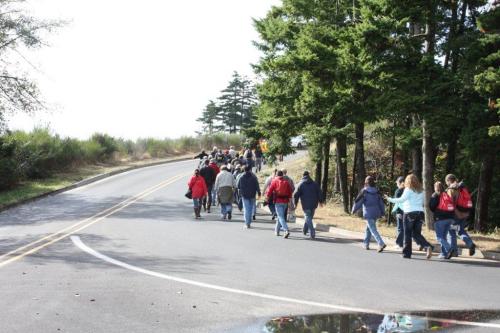 Tsunami Drill - People Running