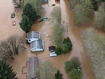 Neighborhood Underwater from Flooding 5
