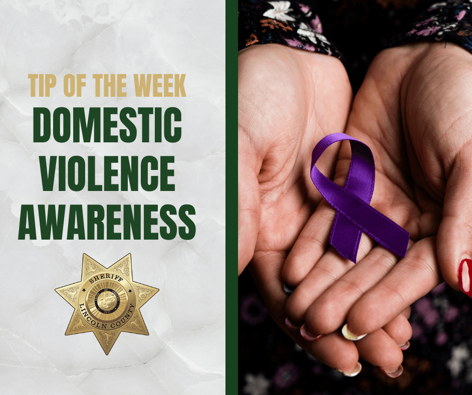 Tip of the Week Images - Domestic Violence Awareness