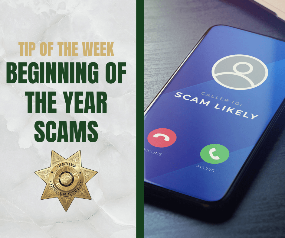 Tip of the Week Images - Beginning of the Year Scams