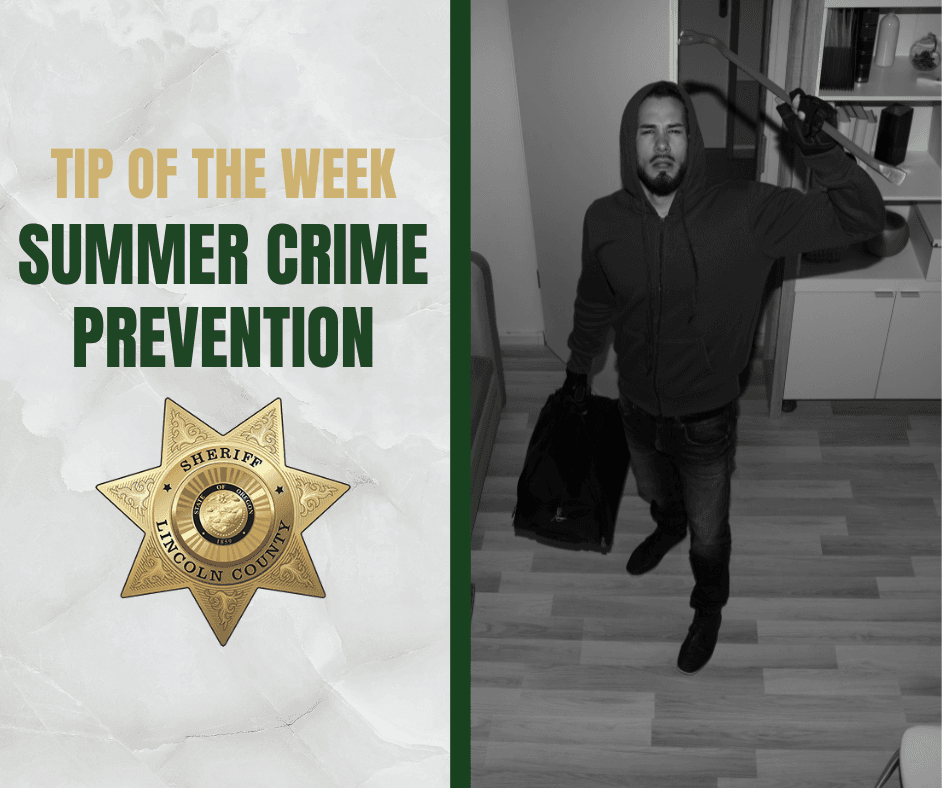 Tip of the Week Images - Summer Crime Prevention