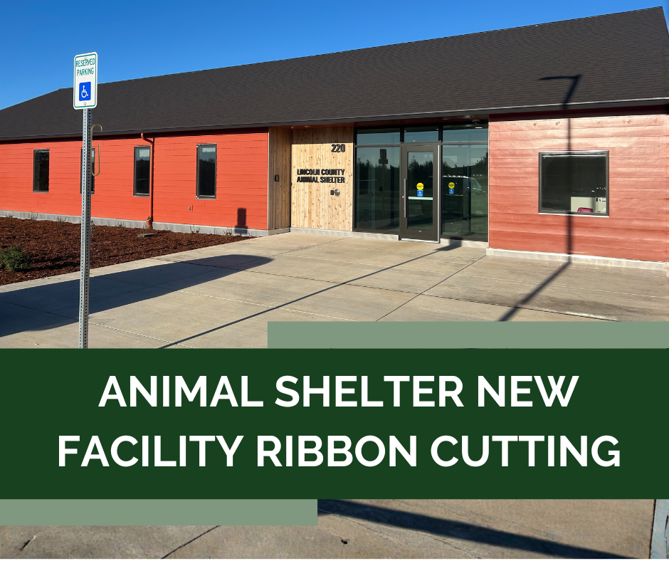 Outside view of new animal shelter building. 